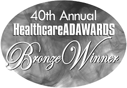 40th HealthcareAdAwards Bronze Winners Badge BW WebRes250w